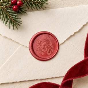 Christmas Partridge in a Pear Tree Wax Seal Sticker