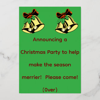 Christmas Party Announcement