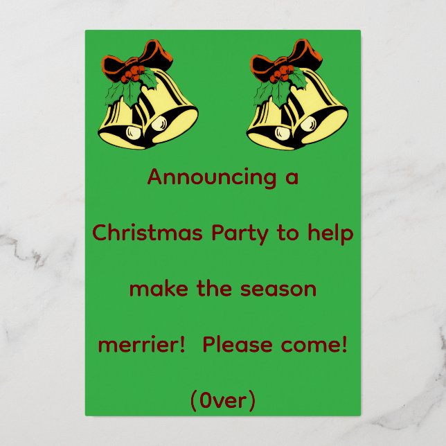 Christmas Party Announcement (Front)