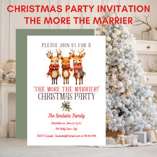 Christmas Party At Home The More The Marrier Invitation