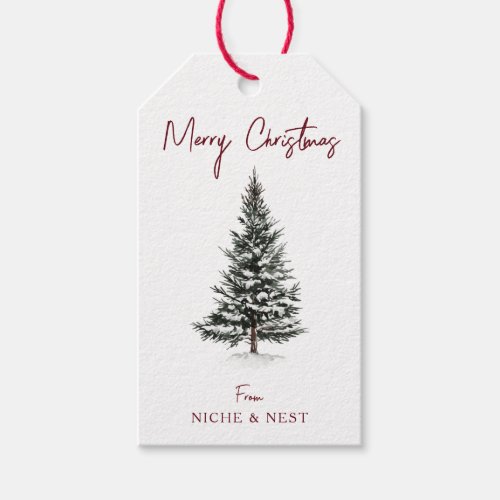 Christmas Party Celebration Christmas Tree Gift Tags