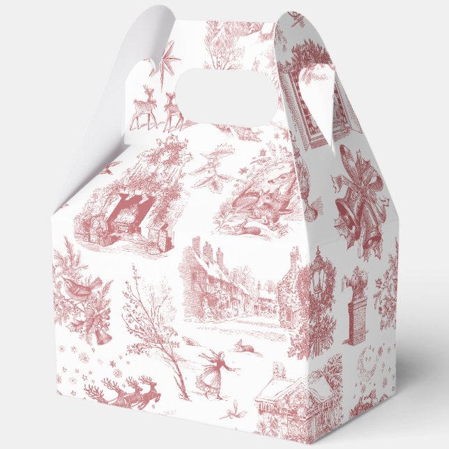 Christmas Party Chinoiserie Favor Boxes (Back)