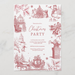 Christmas Party Chinoiserie Invitation
