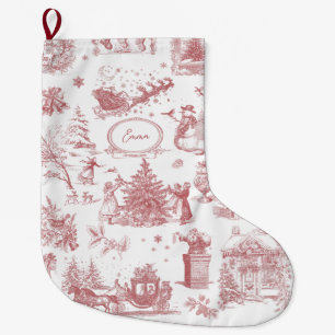 Christmas Party Chinoiserie Large Christmas Stocking