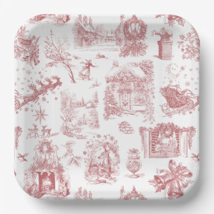Christmas Party Chinoiserie Paper Plates