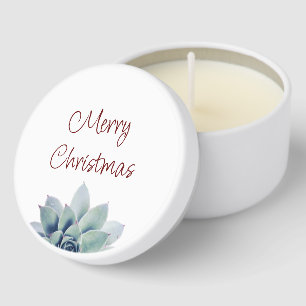 Christmas Party Desert Botanical Succulent Mini Candle Favors