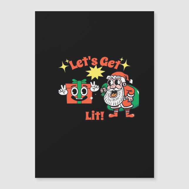 Christmas Party Design - Let's Get Lit Classic (Front)