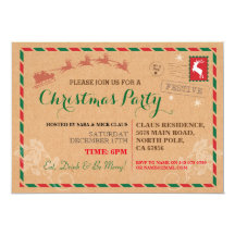 christmas dinner invitation