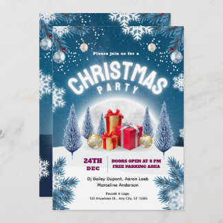 Christmas Party Event Flyer Invitation