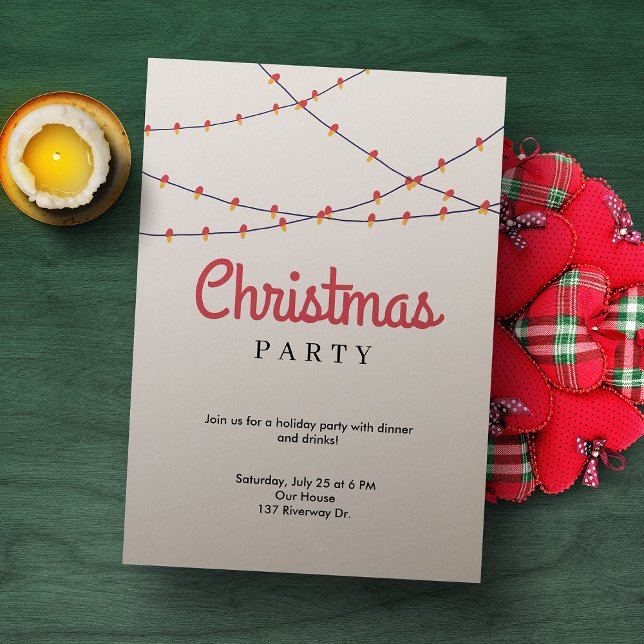Christmas Party Event Invitation | Lights (Creator Uploaded)
