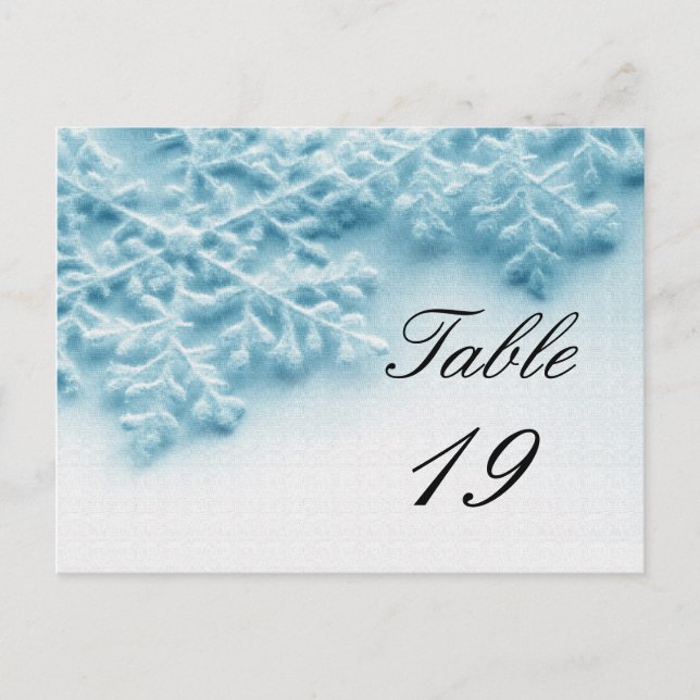 Christmas Party Event Table Number (Front)