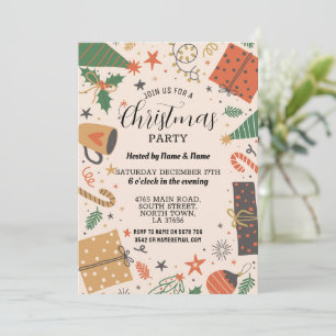 Christmas Party Festive Gifts Invitation