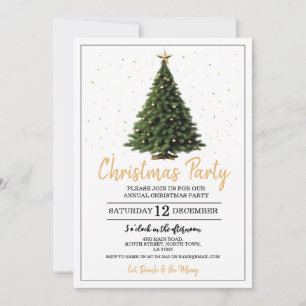 Christmas Party Festive Tree Invitation