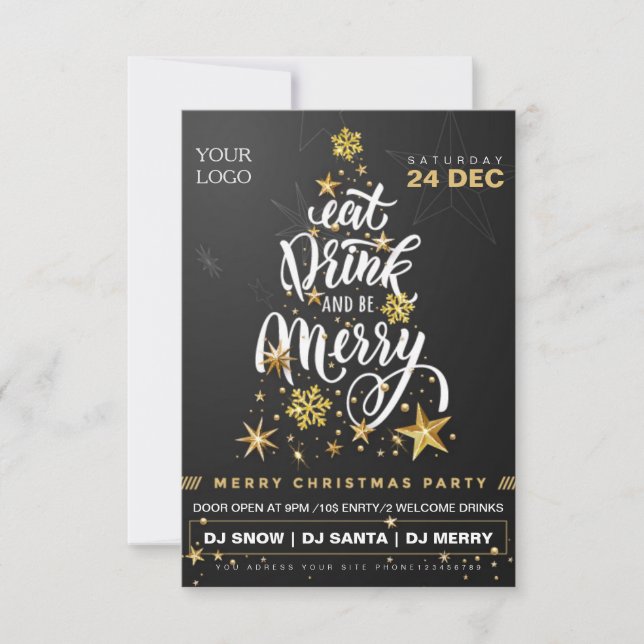 Christmas Party flyer templates (Front)