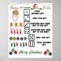 Christmas Party Gift Exchange Dice Game