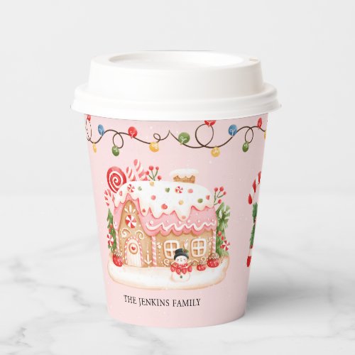 Christmas Party Gingerbread House Paper Cups