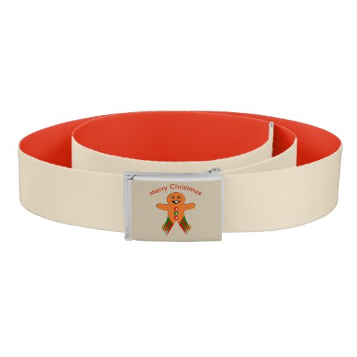 Christmas Party Gingerbread Man Belt