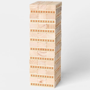 Christmas Party Gingerbread Man Custom Topple Tower