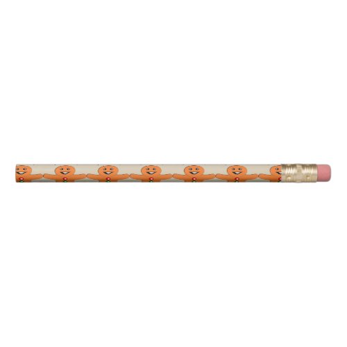 Christmas Party Gingerbread Man Pencil