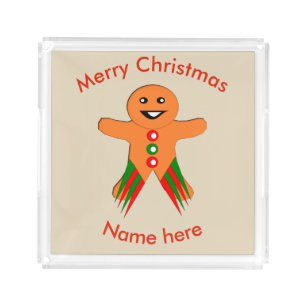 Christmas Party Gingerbread Man Perfume Tray