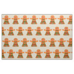 Christmas Party Gingerbread Woman Fabric