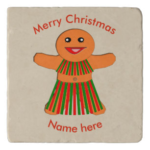 Christmas Party Gingerbread Woman Trivet