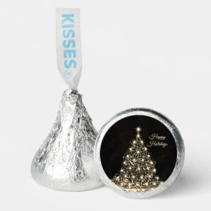 Christmas Party Golden Shiny Tree Winter Black Hershey®'s Kisses®