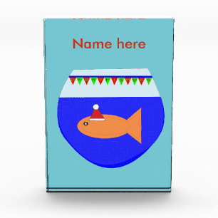 Christmas Party Goldfish Custom Decoration Acrylic Award