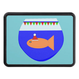 Christmas Party Goldfish Custom Hitch Cover