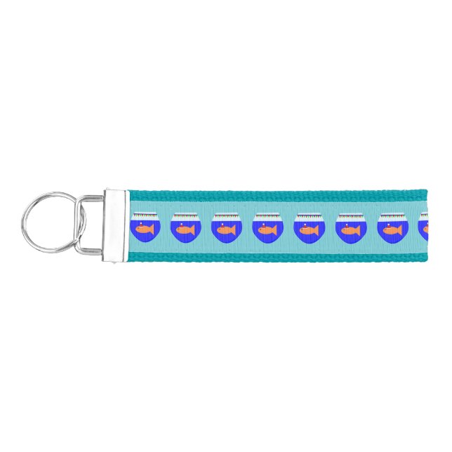 Christmas Party Goldfish Keychain (Keys on Left)