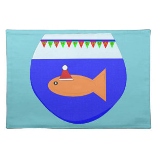 Christmas Party Goldfish Placemat
