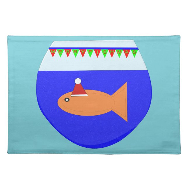 Christmas Party Goldfish Placemat (Front)