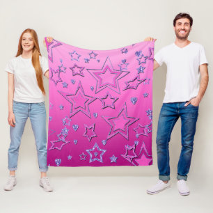 Christmas party gradient glitter shine confetti st fleece blanket
