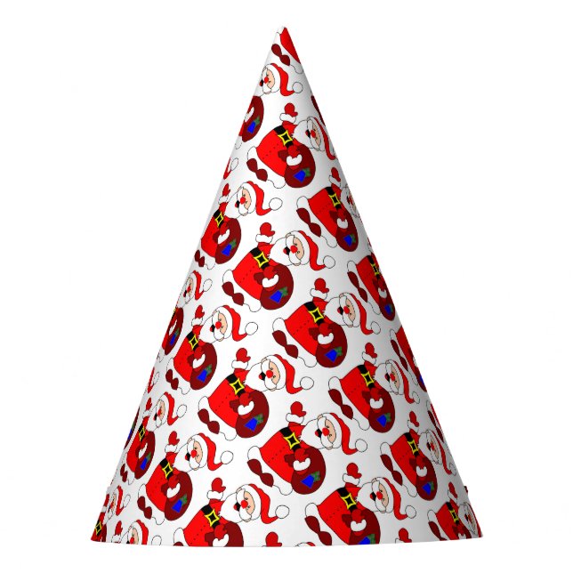 Christmas Party Hat/Waving Santa Hat (Front)