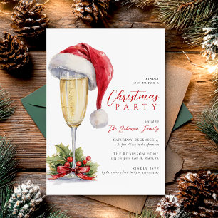 Christmas Party Holiday Cocktail Invitation