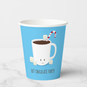 Christmas Party Hot Chocolate Hot Cocoa Paper Cups