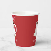 Christmas Party Hot Chocolate Hot Cocoa Paper Cups | Zazzle