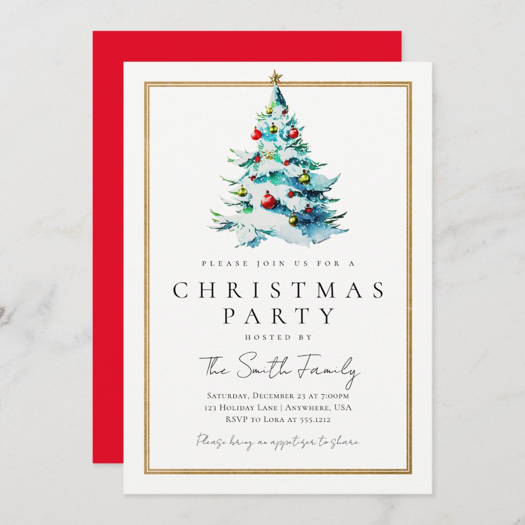 Christmas Party Invitation | Zazzle