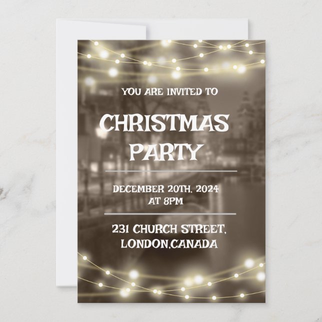 CHRISTMAS PARTY INVITATION (Front)