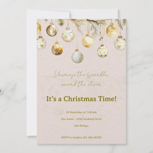 Christmas party  invitation (Front)