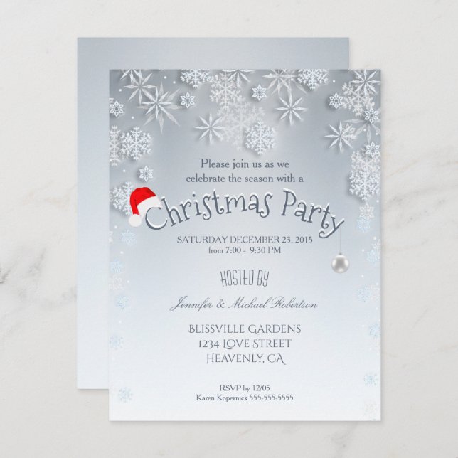 Christmas Party Invitation (Front/Back)