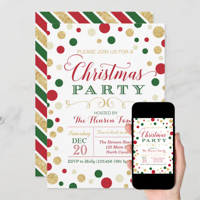 Christmas Party Invitation | Zazzle
