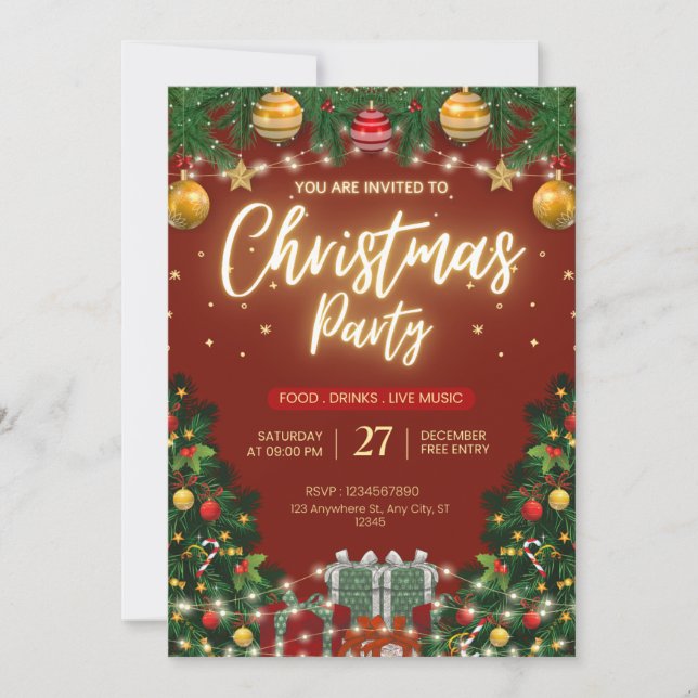 Christmas Party Invitation (Front)
