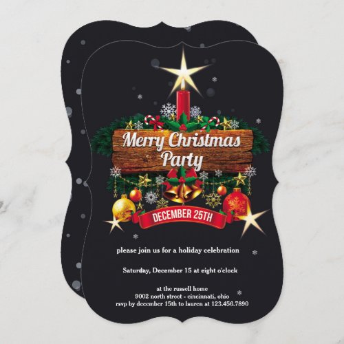 Christmas party invitation