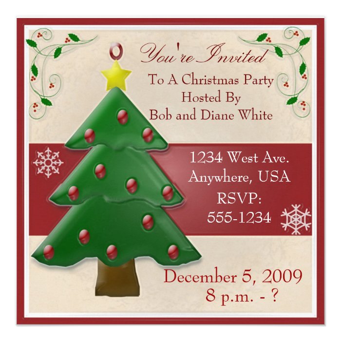 Christmas Party Invitation