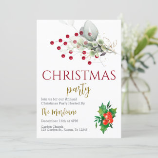 Christmas Party Invitation