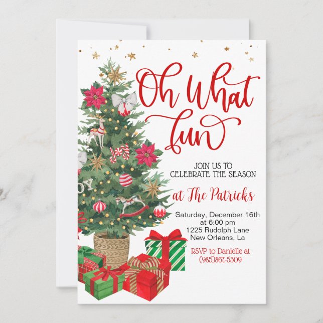 Christmas Party  Invitation (Front)