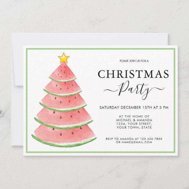 Christmas Party  Invitation (Front)