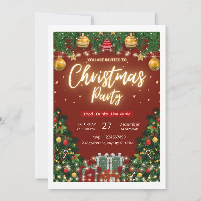 Christmas Party Invitation (Front)