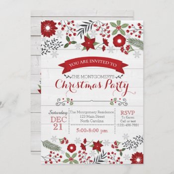 Christmas Party Invitation by YourMainEvent at Zazzle